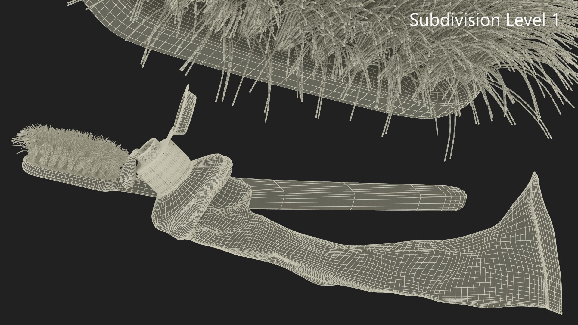 Used Brush With Toothpaste 3D Model - TurboSquid 2343295