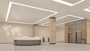 3D Modern Hall 39 model