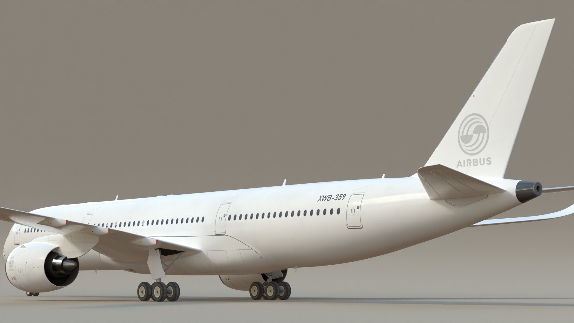 3D Airbus White Livery A350 SC - TurboSquid 2247765