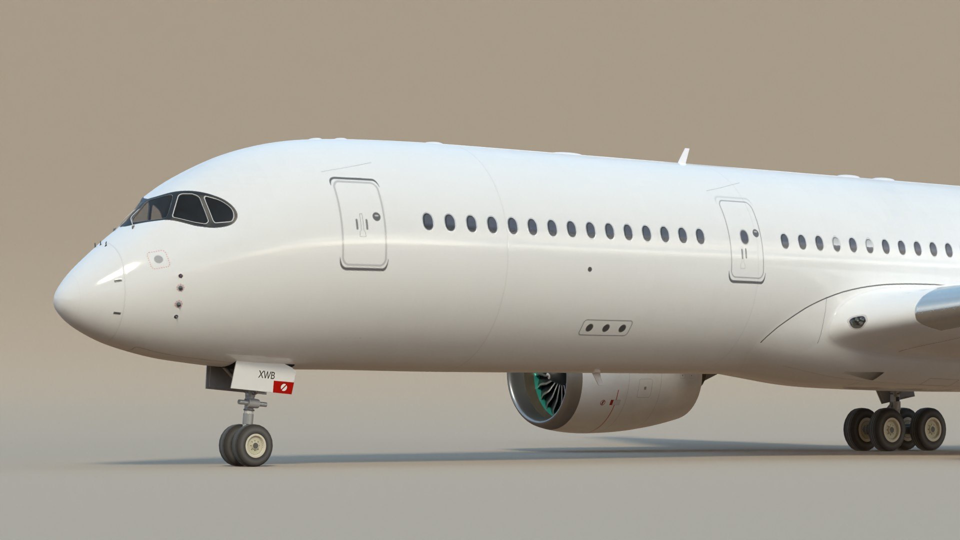 3D Airbus White Livery A350 SC - TurboSquid 2247765