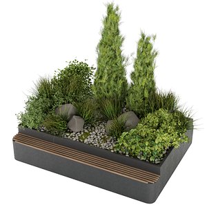 3D model Collection plant vol 284 - indoor - pine - leaf - cinema 4d - 3dmax - blender - obj - fbx - stl