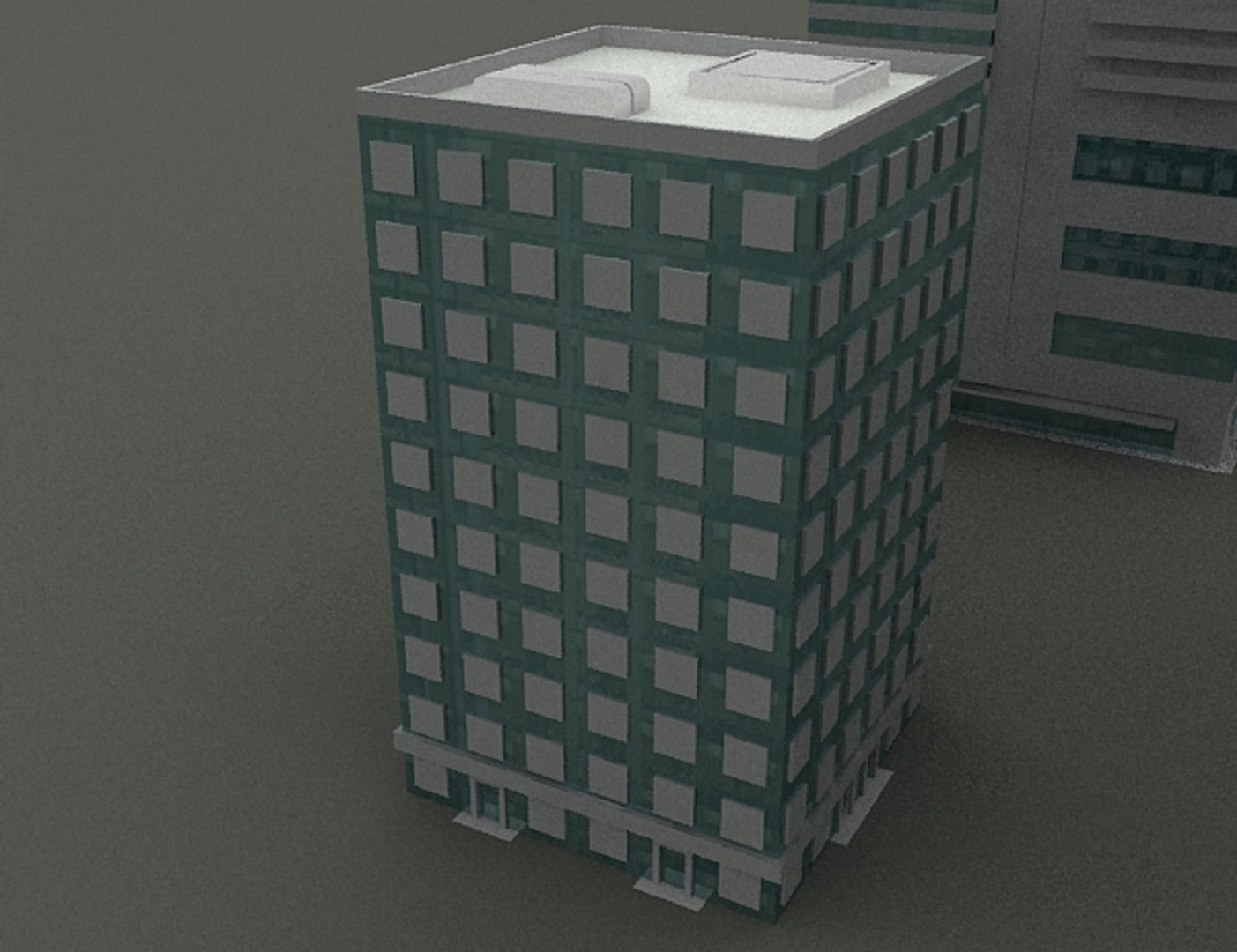 3 Low-poly Buildings 3d Max