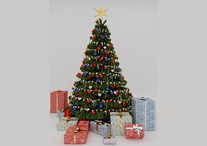 ball christmas tree winter 3D model