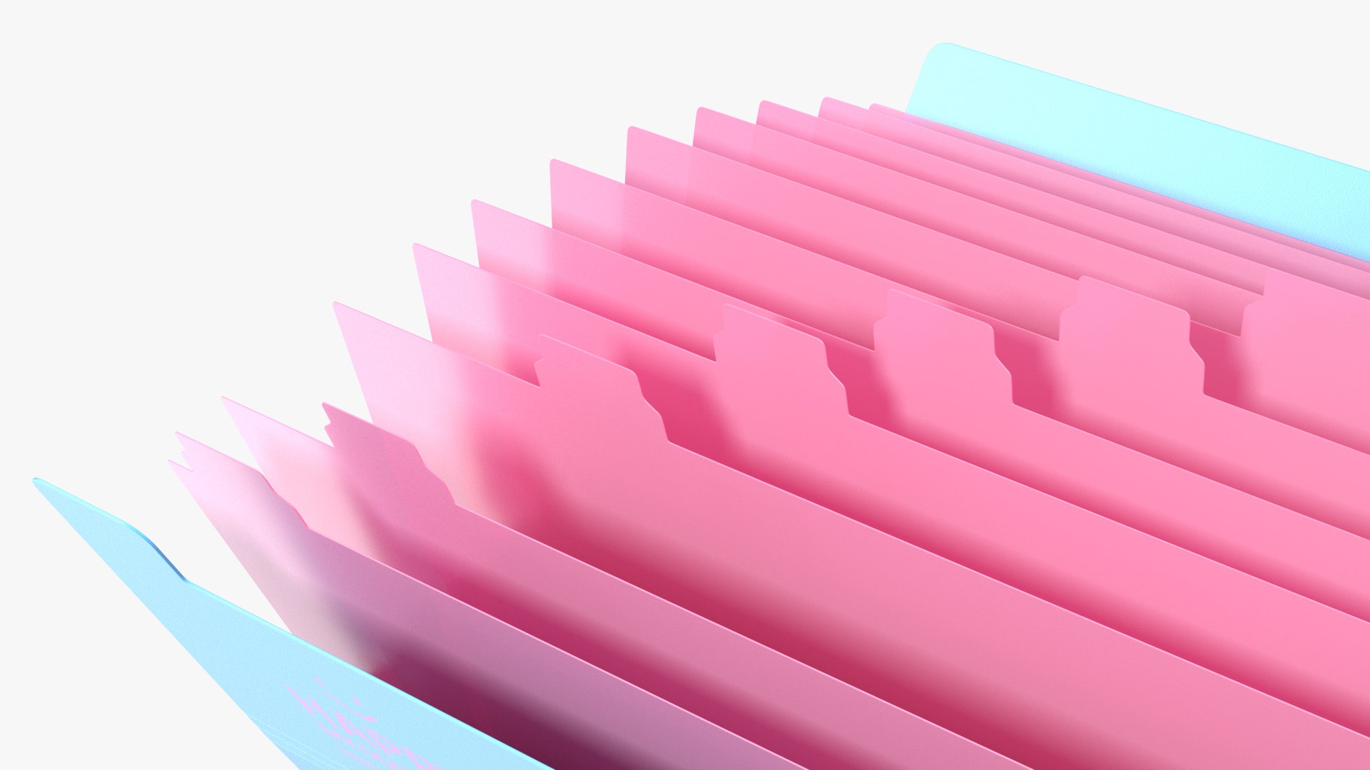 3D Model Expanding File Folder Open Pink - TurboSquid 1804862