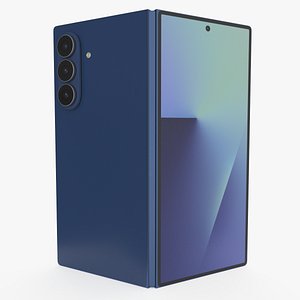 Samsung Galaxy Z Fold 7 Blue Shadow 3D model