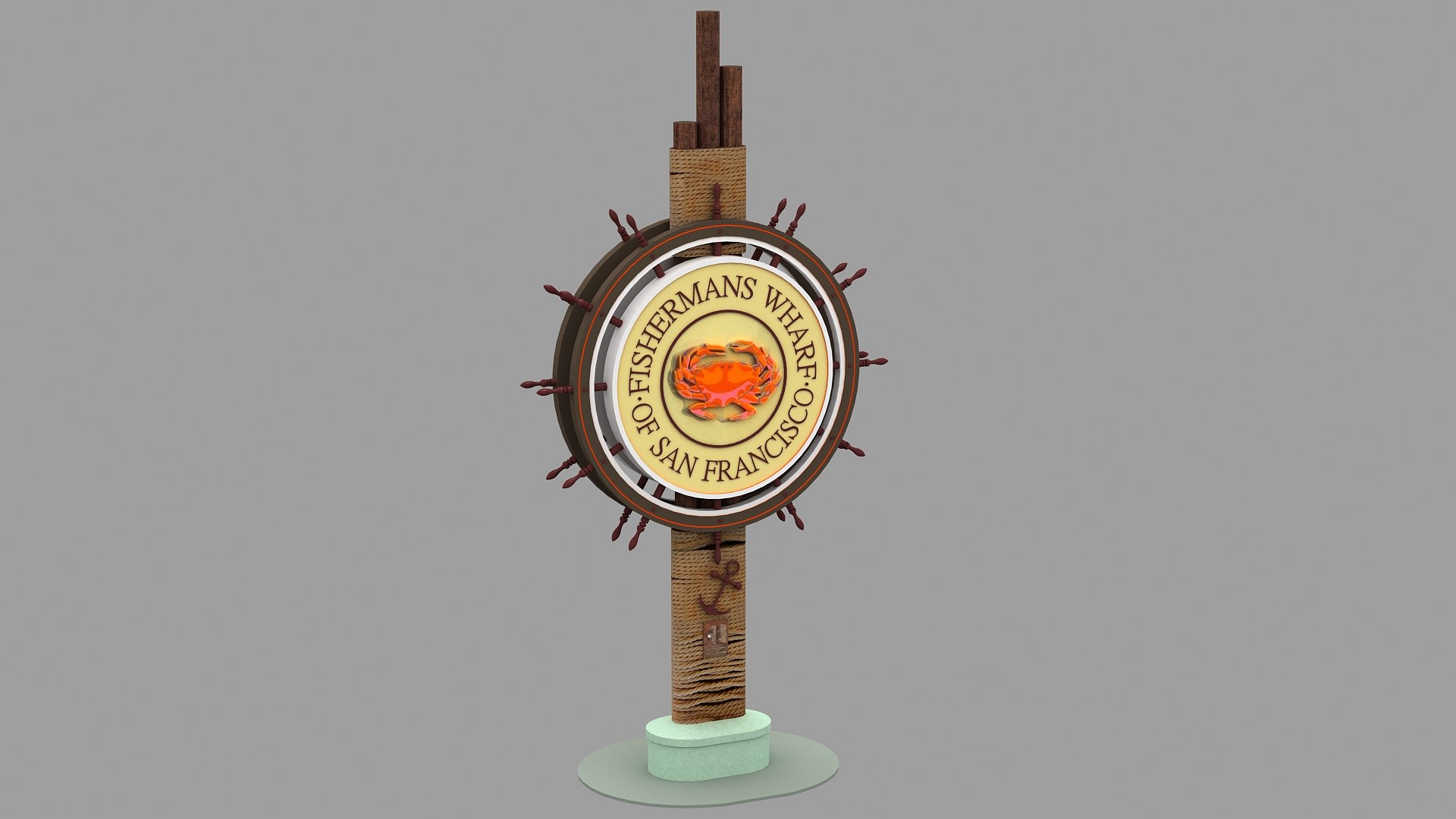 Fishermans Wharf Sign 3d Model 3D Model - TurboSquid 2235386