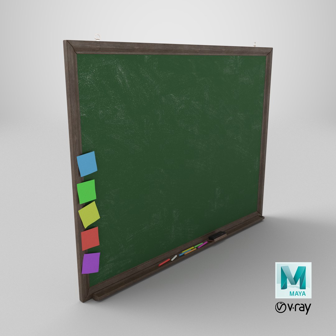 Customizable Wall-Mounted Greenboard - Rectangular Wooden Writing Board 3D https://p.turbosquid.com/ts-thumb/xF/hsM8AX/84/stemcell_maya_vray_render/png/1765486266/1920x1080/fit_q87/2038b184fb0880406f128d7303633bc467665dd4/stemcell_maya_vray_render.jpg