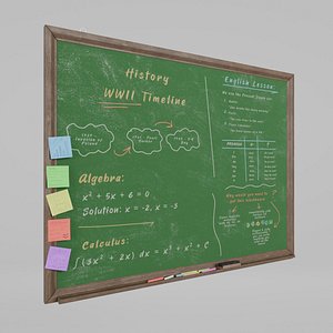 Customizable Wall-Mounted Greenboard - Rectangular Wooden Writing Board