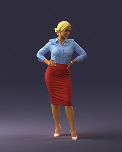 3D beautiful woman