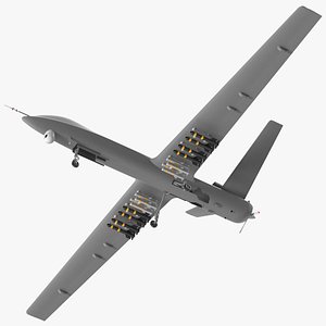 Hunter Killer Surveillance UAV Rigged model