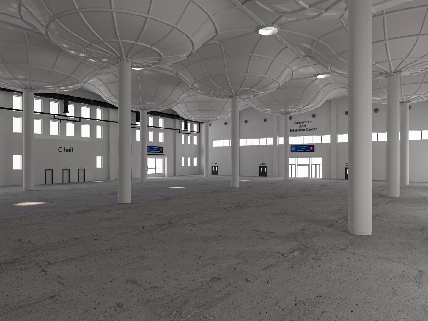 Convention And Exhibition Center 3D Model - TurboSquid 2081313