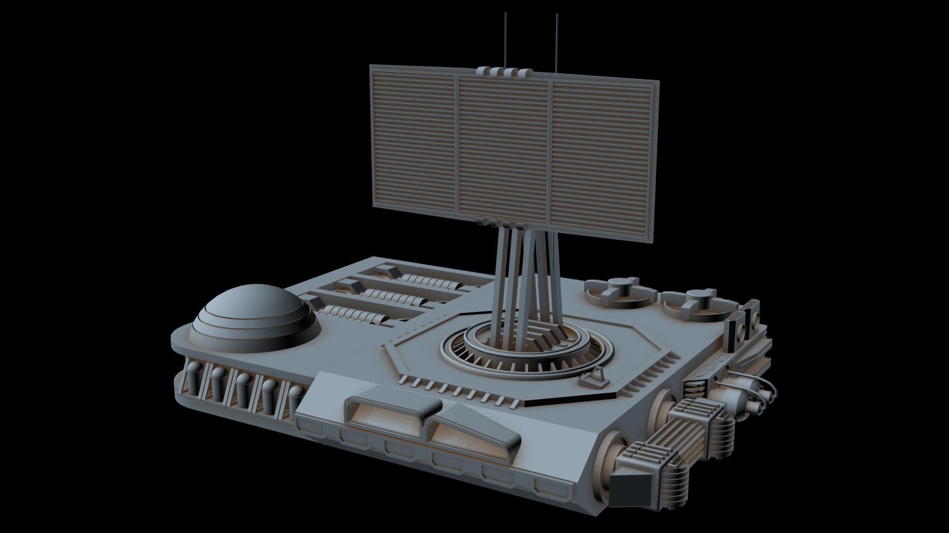 3D sci-fi radar station 1 model - TurboSquid 1210957