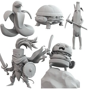 3D Food Guys 3D Printable Miniatures model