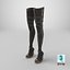 Botas Steampunk Estilizadas de Cano Alto com Salto Alto v2