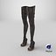Botas Steampunk Estilizadas de Cano Alto com Salto Alto v2