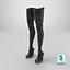 Botas Steampunk Estilizadas de Cano Alto com Salto Alto v2