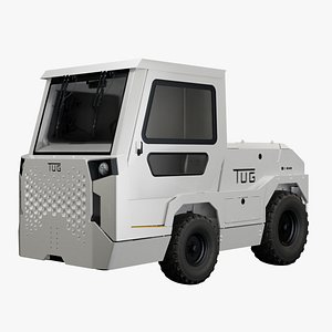 Airport Tug Tractor for Transporting Passenger Luggage model