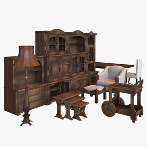 Rustic Furniture 3D