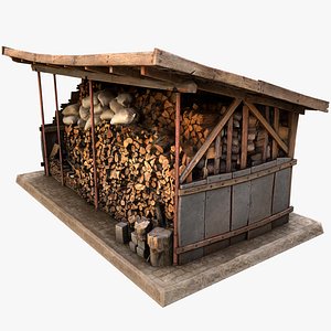Fire Wood Storage Shelters Medieval Barn Warehouse