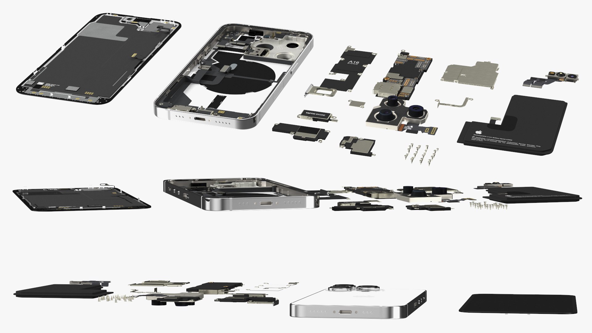 iPhone 14 Pro Fully Disassembled 3D model https://p.turbosquid.com/ts-thumb/xF/w3cyTI/A6/iphone14profullydisassembledmb3dmodel014/jpg/1689474642/1920x1080/fit_q87/fac91f83bcc6baa331affc536c6d1e542876ade4/iphone14profullydisassembledmb3dmodel014.jpg