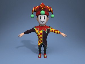 Medieval character jester 04 3D model - TurboSquid 1193467