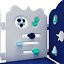 Box per bambini che giocano in cortile