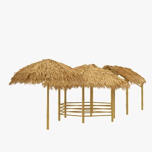 3 bamboo shelter canopy