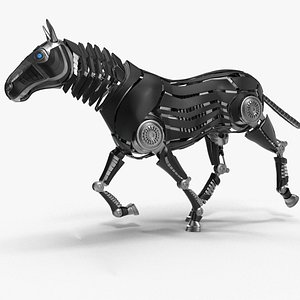 Robot horse runs 3D