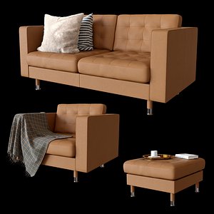 Ikea sofa chair banquette Landskrona 3D model