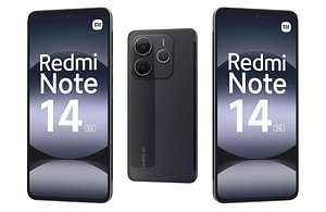 Xiaomi Redmi Note 14 5G Black Low Poly 3D model