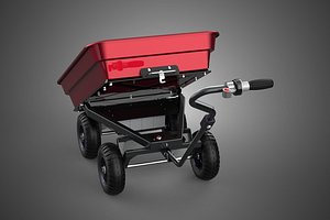 3D TIPPING ELECTRIC CART GARBAGE RUBBISH TRASH WASTE BIN COLLECTION