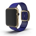 Apple Watch Gold 42mm Soft Blue Leather