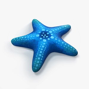 stylized starfish 3D model
