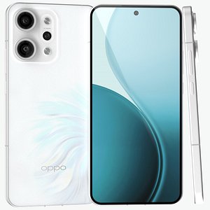 3D OPPO Reno 14 Pro Mermaid White model