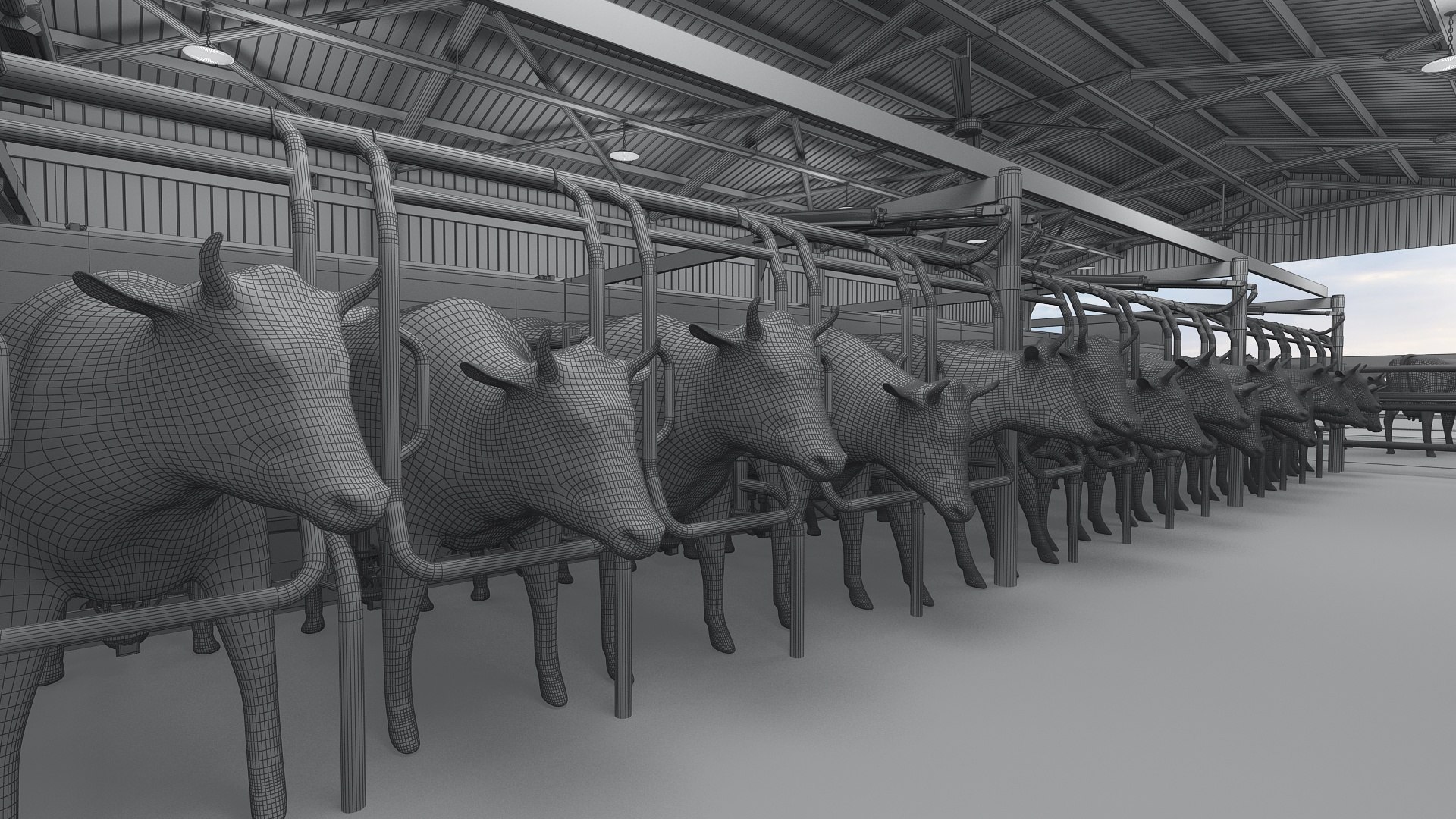 3D Cow Farm Barn and Milking Parlor Collection https://p.turbosquid.com/ts-thumb/xG/Or1Ztj/Y6/milkingparlorwire12/jpg/1692568998/1920x1080/fit_q87/4f428ec6d395638fd818c84df4e19aaf7011cda5/milkingparlorwire12.jpg