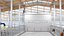 Collection de granges et de salles de traite de ferme de vaches