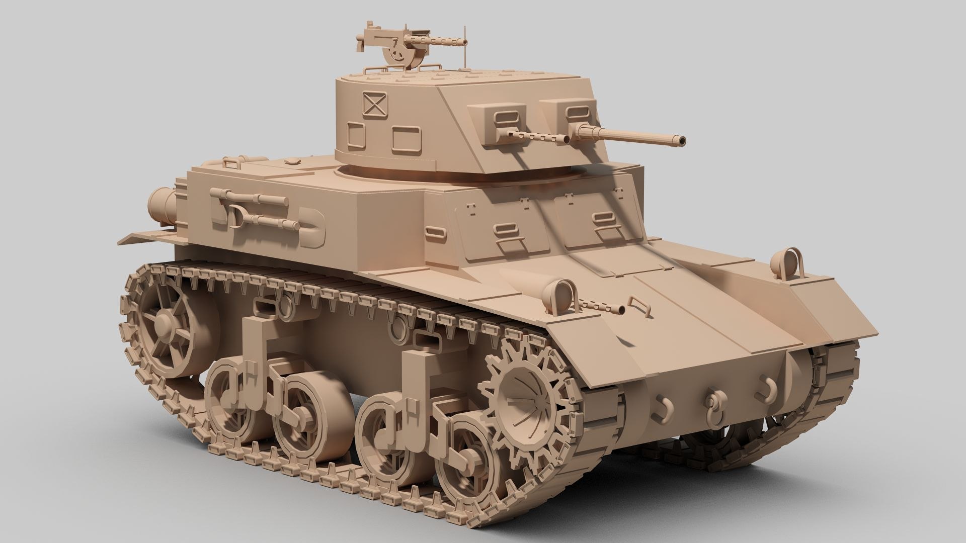 3D Model M1 Combat Car - TurboSquid 2417427