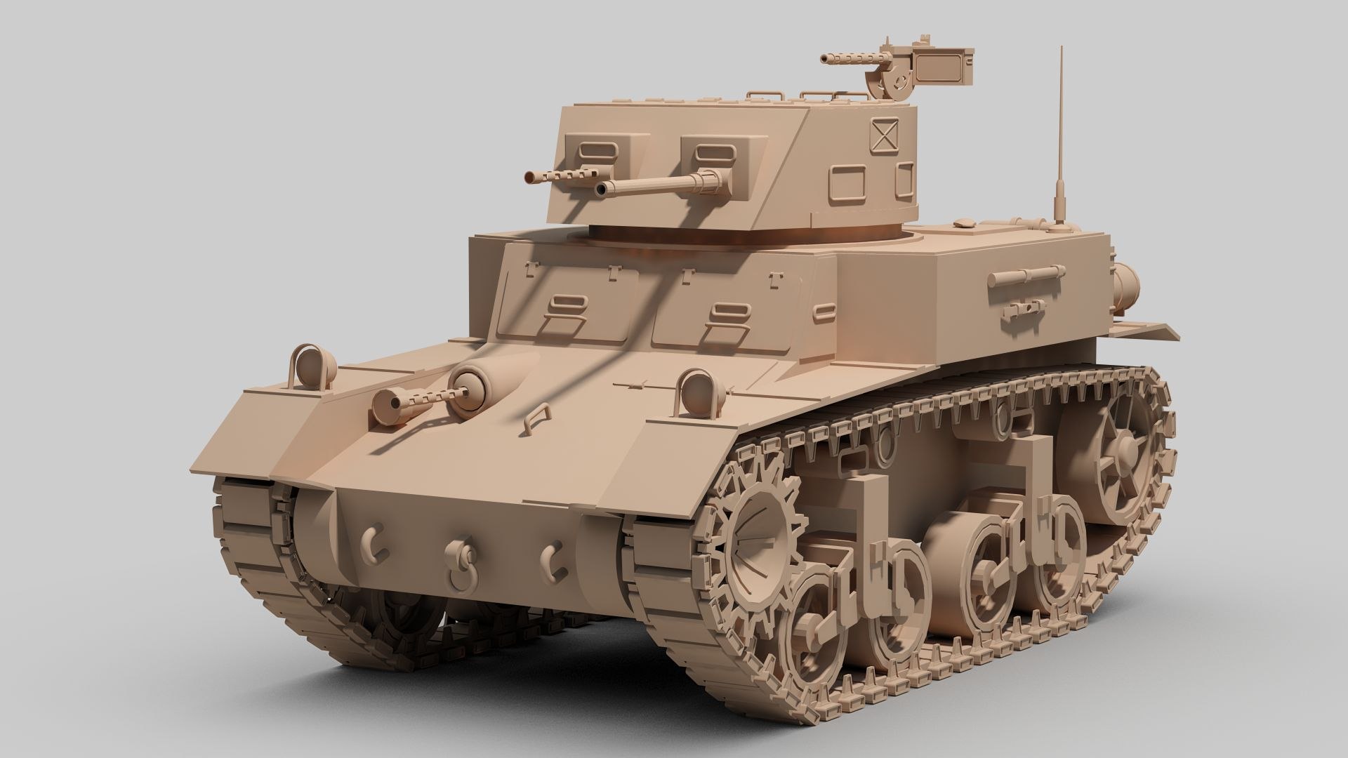 3D Model M1 Combat Car - TurboSquid 2417427