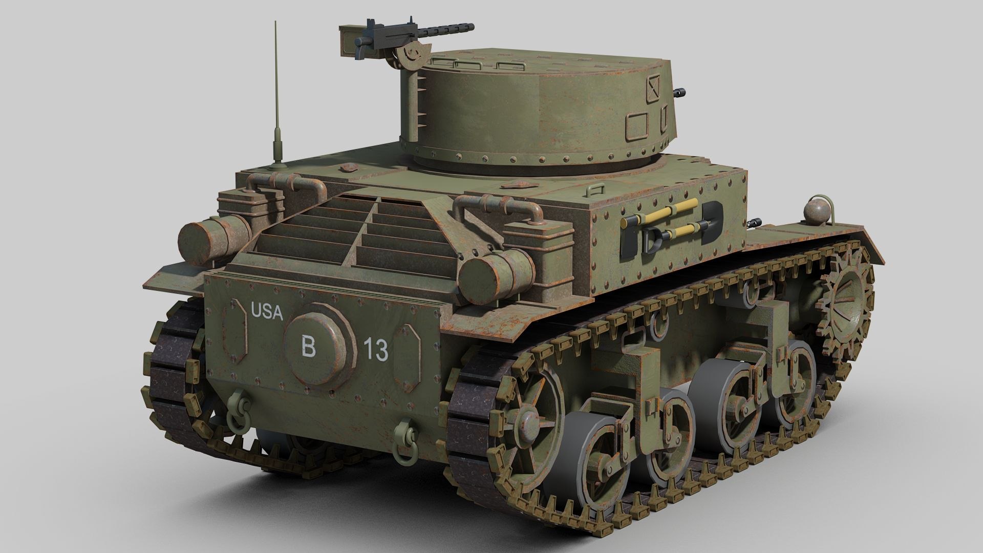 3D Model M1 Combat Car - TurboSquid 2417427