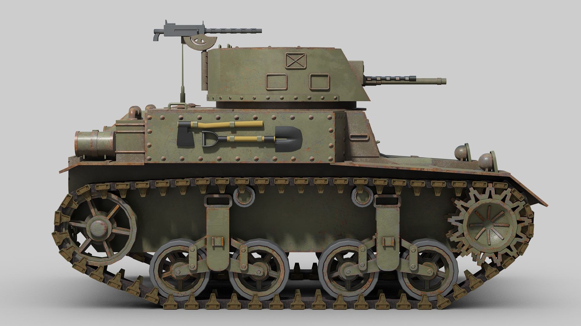 3D Model M1 Combat Car - TurboSquid 2417427