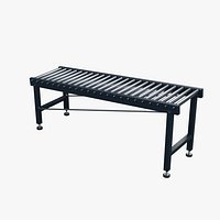 Inclined Gravity Roller Conveyor 2300x540mm Configuration 09