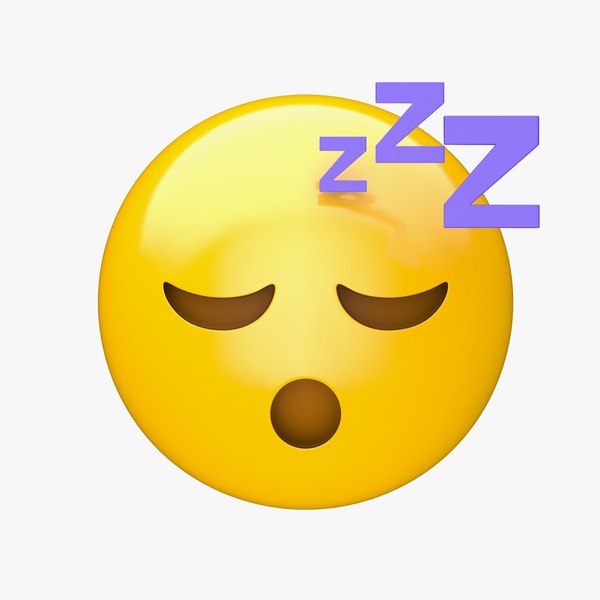 Apple Sleeping Face 3D model