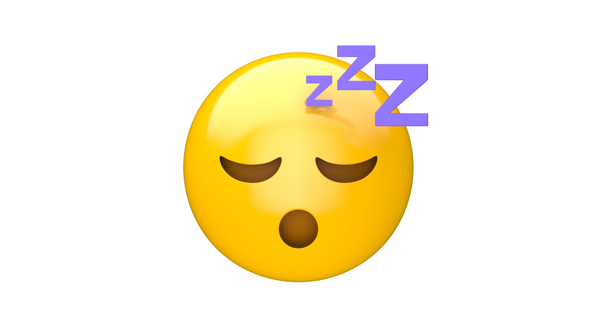 Apple Sleeping Face 3D Model - TurboSquid 1726787