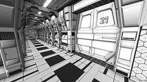 3d sci corridor model