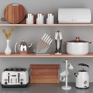 3D model TOWER rose gold collection white