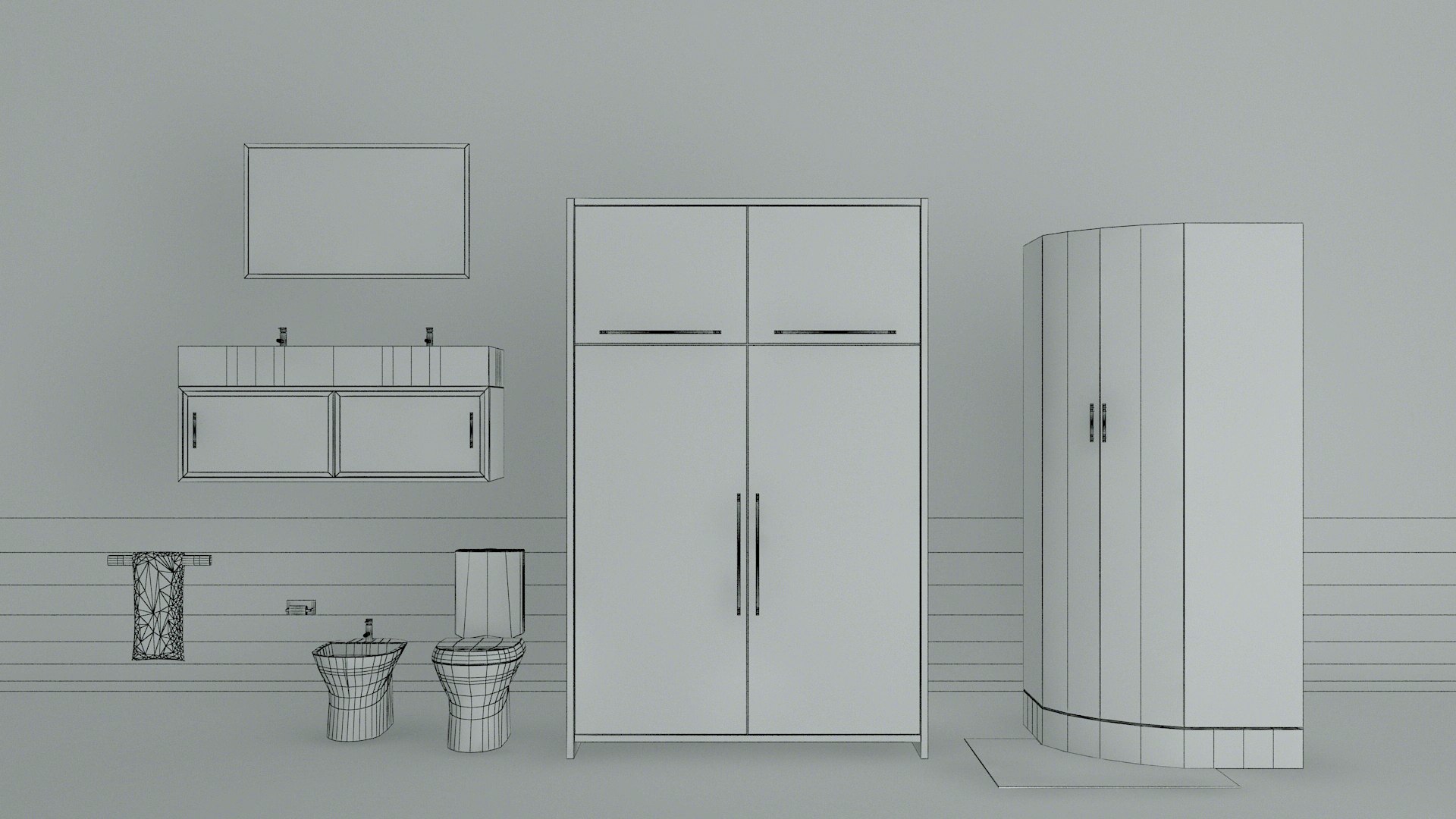 Master Bathroom - Ready 3d Max