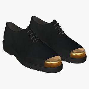 3D Realistic Nubuck Leather Lace Up