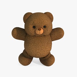Plush cloth doll toy brown bear