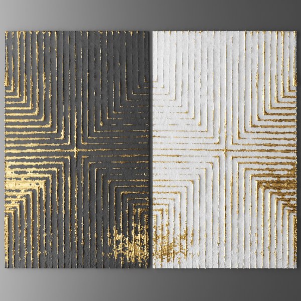 decor wall panel 3d obj