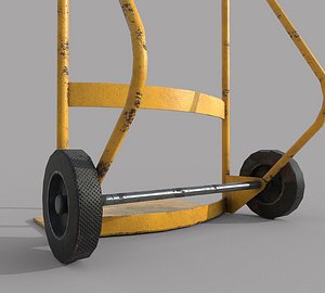 3D Hand Trolley Drumtruck